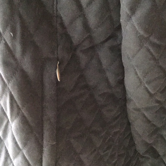 Page and Tuttle Black Small Petite Quilted Jacket Coat - Picture 13 of 13